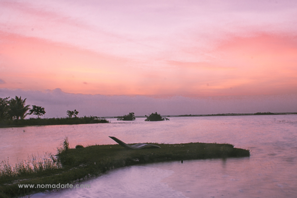 amanecer, bacalar, nomadarte, mexico