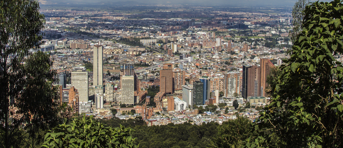 turismo vista desde el cerro de Montserrate en Bogota