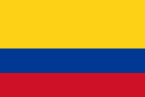 bandera de Colombia, viajando por latinoamerica en auto, desde argentina hasta alaska en auto