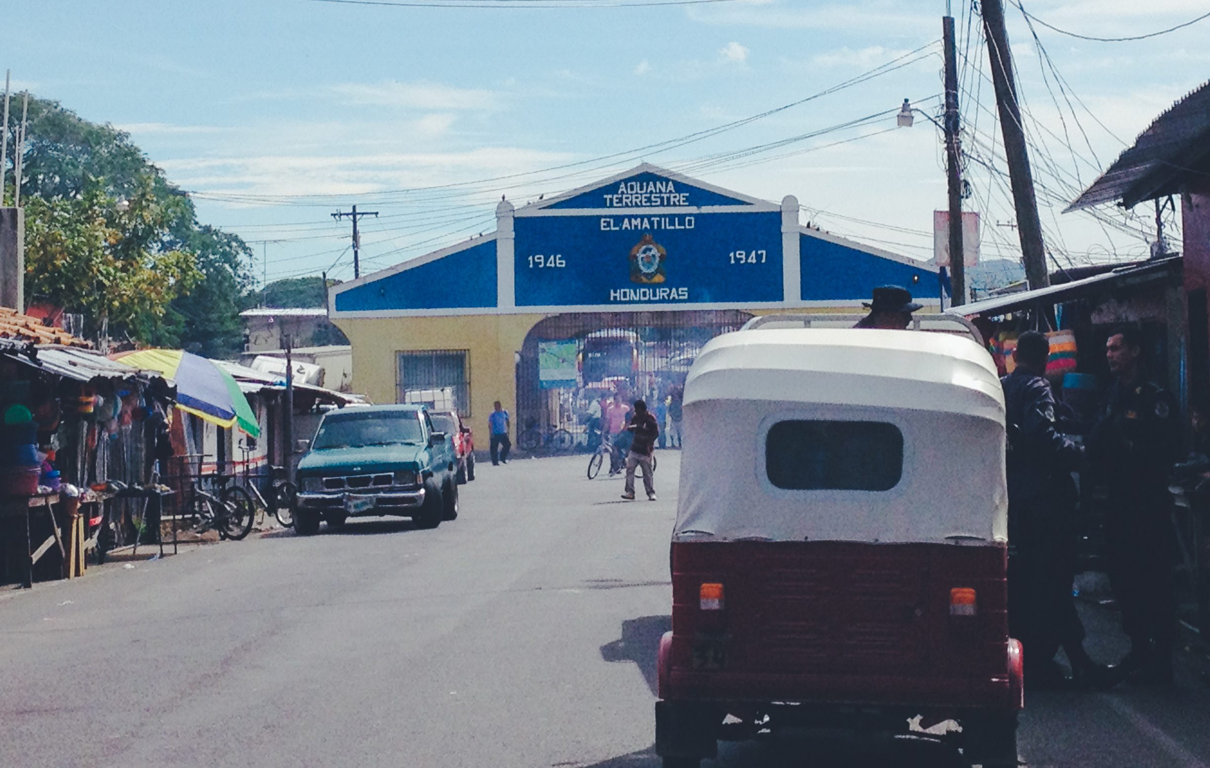 viajar en auto por latinoamerica, frontera con honduras