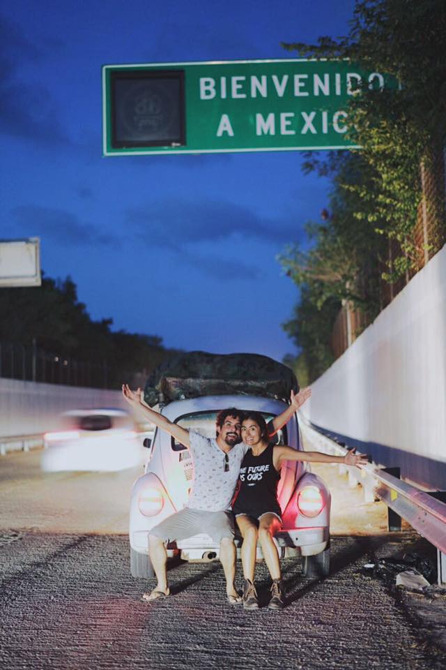 Frontera con México, viajando en automovil por el mundo