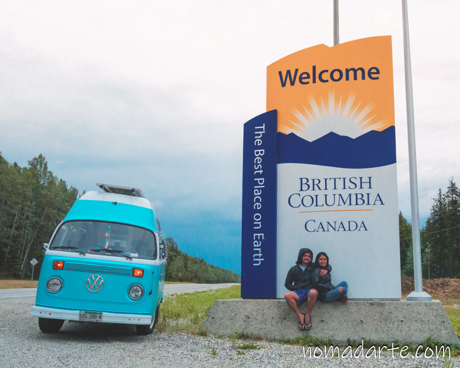 british columbia, alaska highway, vanlife