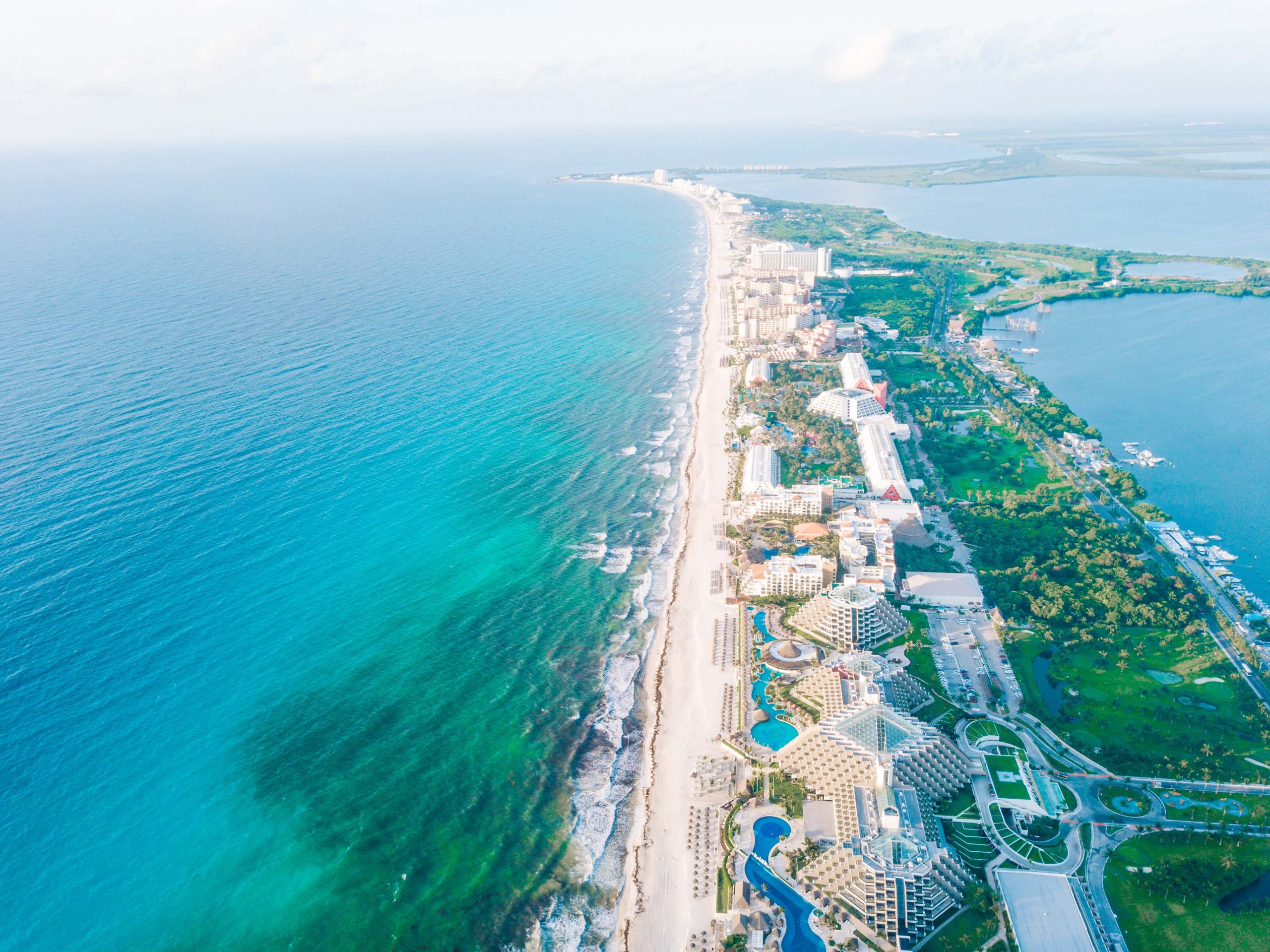 costa de cancún, fotografía aérea cancún, riviera maya
