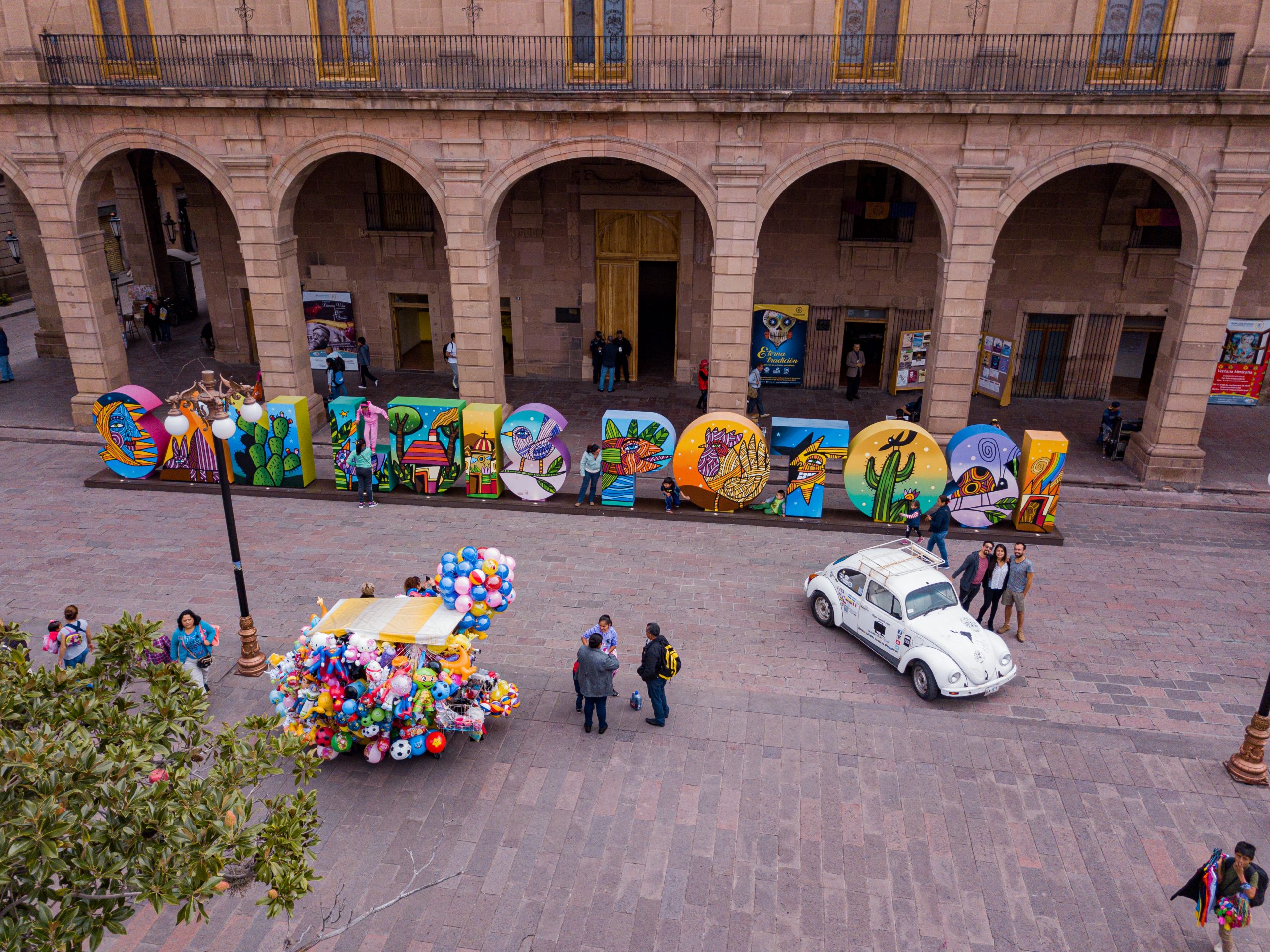 plaza de armas, centro histórico de San Luis Potosí 