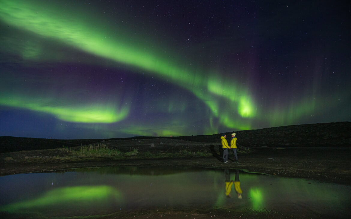 Auroras boreales en Islandia en el mes de septiembre
