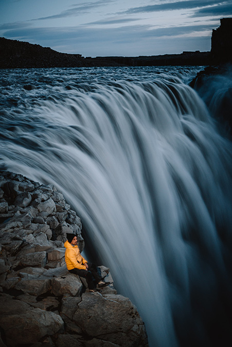 La cascada dorada Gullfoss de Islandia 